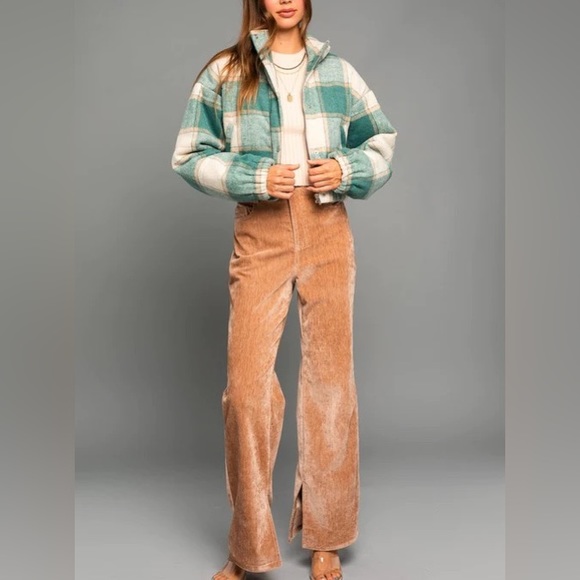 Plaid cropped jacket - Picture 5 of 10